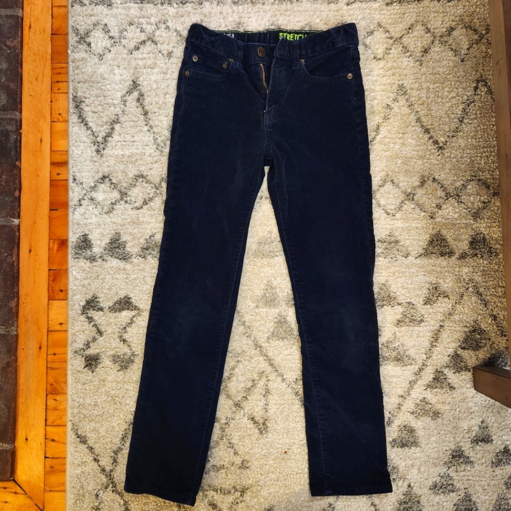 J. Crew/Crewcut Boys' corduroy pant in stretch fit Navy Blue Size 10